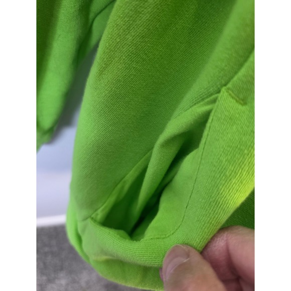 PINK Victoria's Secret Green Sweatshirt Fleece Pullover Womens Large L  /B149 - Picture 5 of 8